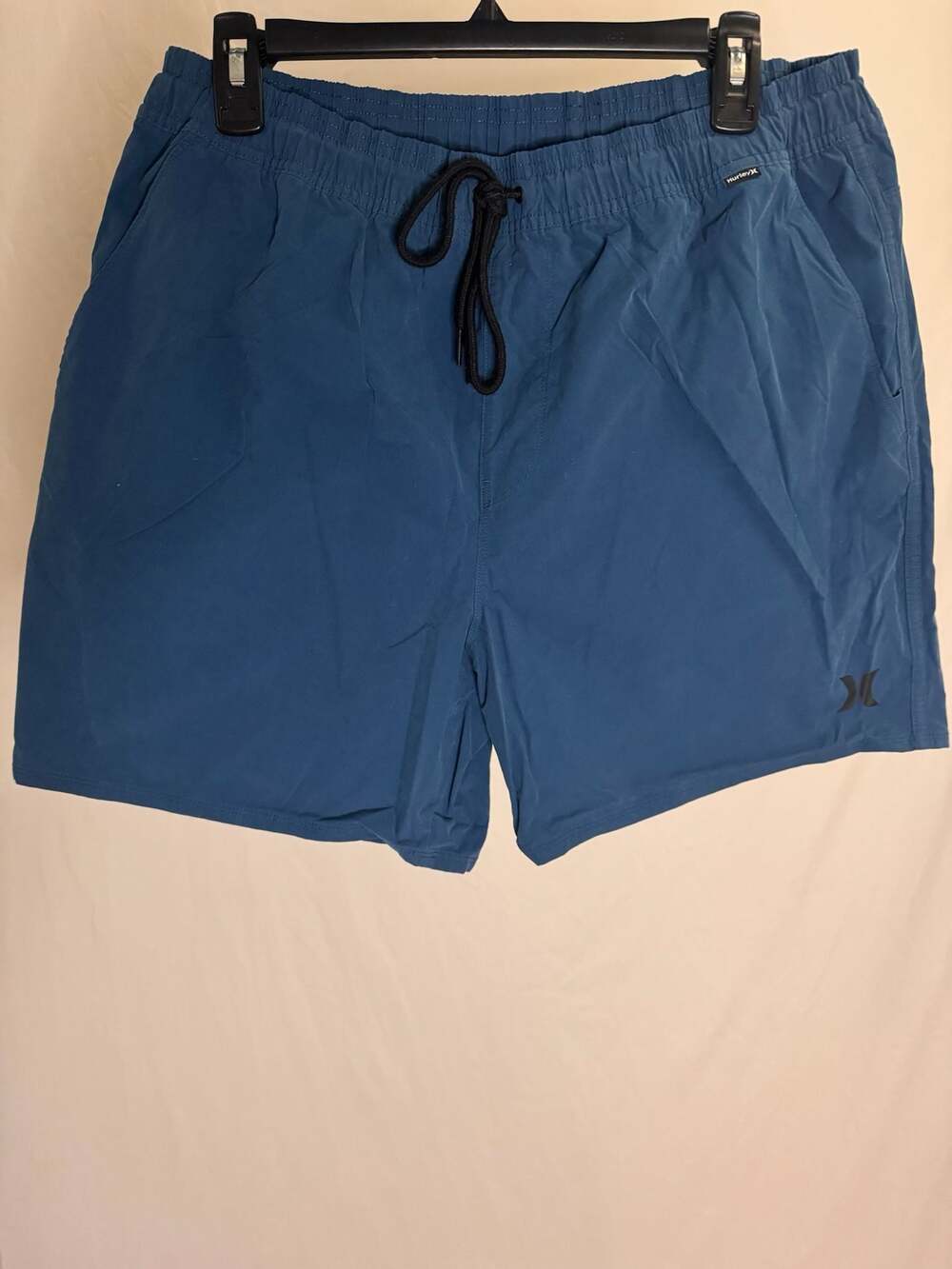 Hurley Blue Elastic Waist Board Shorts Size XL